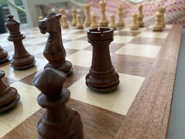 The Bara set of Triple Weighted Chess Pieces in Acacia - Image 8