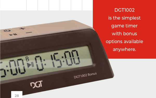 DGT1002 Chess Clock - Bonus Time Option - Image 2