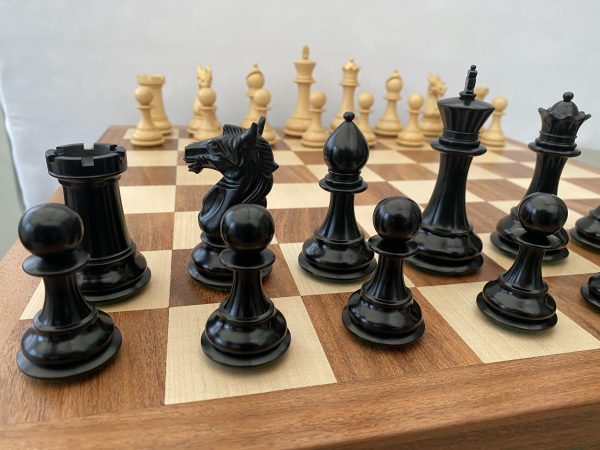 The Aviator Chess Set in Ebony