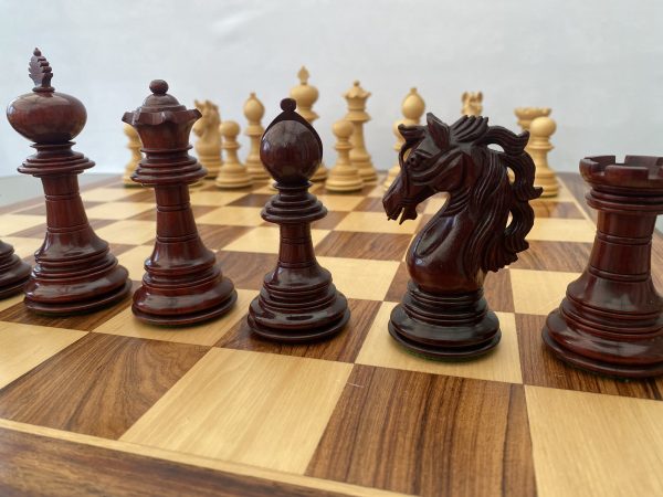 The Jefferson Chess Pieces in Bud Rosewood