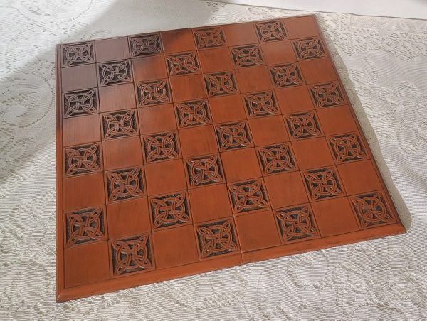 Dark Decorative Foldup Chess Board 2" Squares - Image 13