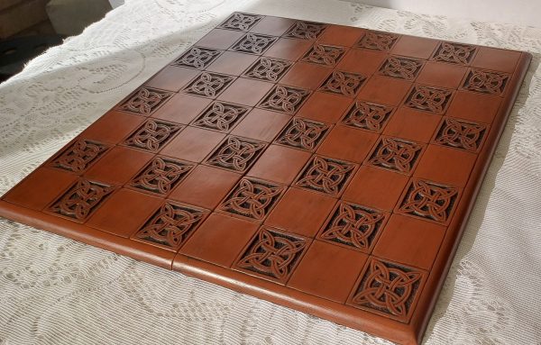 Dark Decorative Foldup Chess Board 2" Squares - Image 17