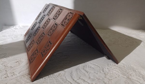 Dark Decorative Foldup Chess Board 2" Squares - Image 3