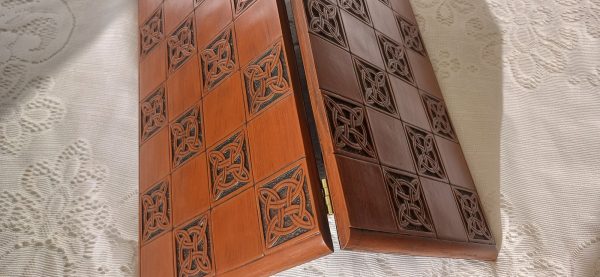 Dark Decorative Foldup Chess Board 2" Squares - Image 6
