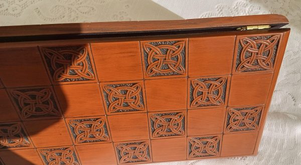 Dark Decorative Foldup Chess Board 2" Squares - Image 9
