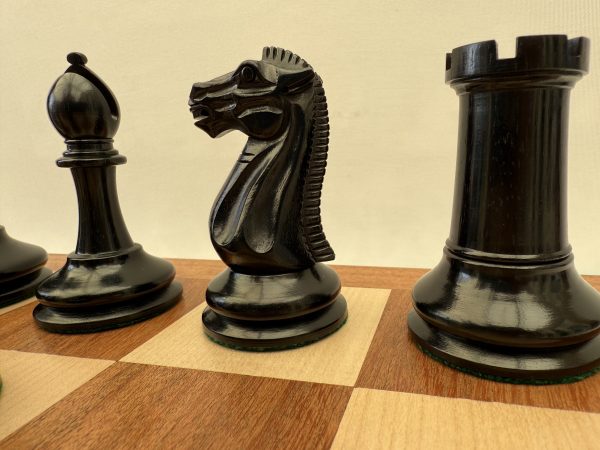 The Tuscany - Ebony and Antique Style Chess Set - Image 10