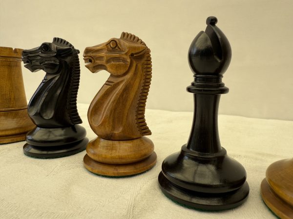 The Tuscany - Ebony and Antique Style Chess Set - Image 19