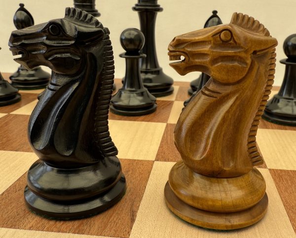 The Tuscany - Ebony and Antique Style Chess Set - Image 17