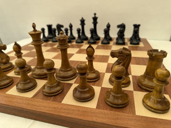 The Tuscany - Ebony and Antique Style Chess Set