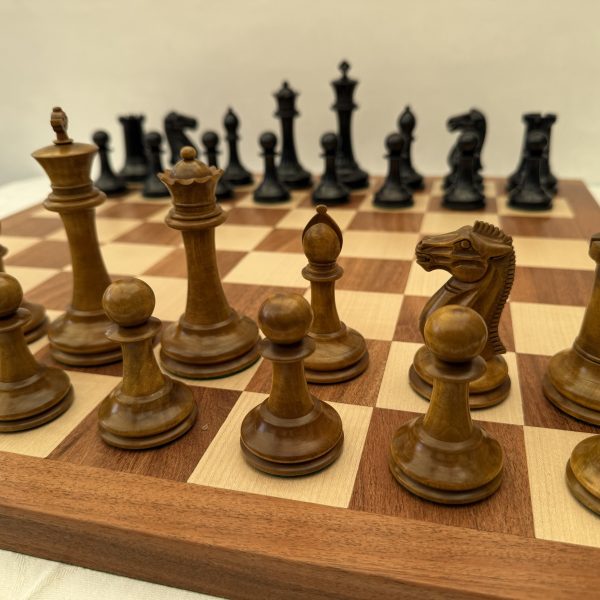 The Tuscany - Ebony and Antique Style Chess Set
