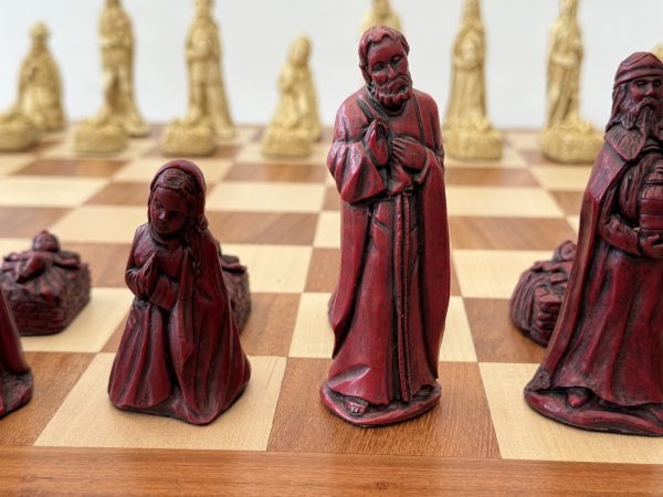 Nativity Chess Pieces – Biblical Chess Set with Joseph, Mary, and Jesus - Image 12
