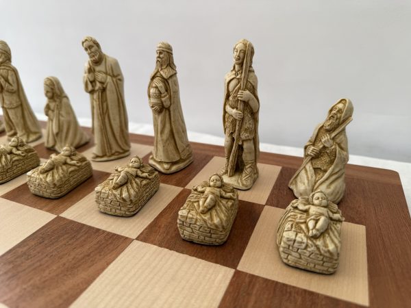 Nativity Chess Pieces – Biblical Chess Set with Joseph, Mary, and Jesus - Image 13