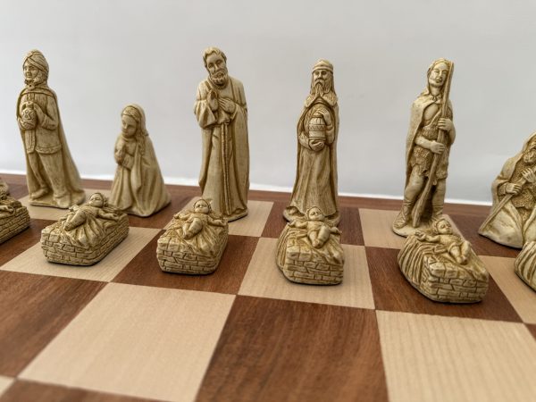 Nativity Chess Pieces – Biblical Chess Set with Joseph, Mary, and Jesus - Image 2