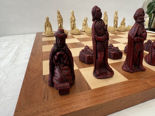 Nativity Chess Pieces – Biblical Chess Set with Joseph, Mary, and Jesus - Image 3